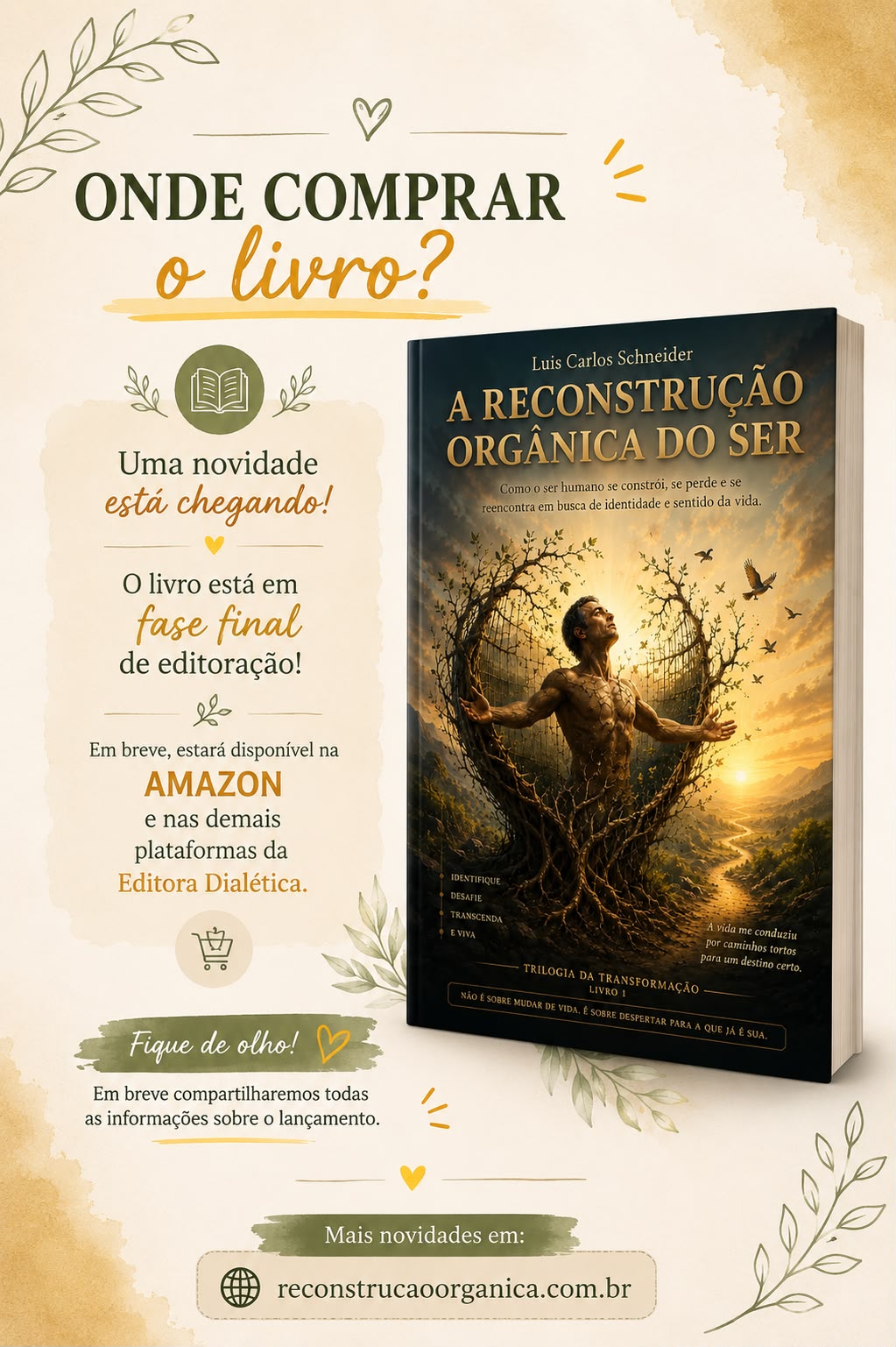 Capa do livro 'Reconstrução Orgânica do Ser'